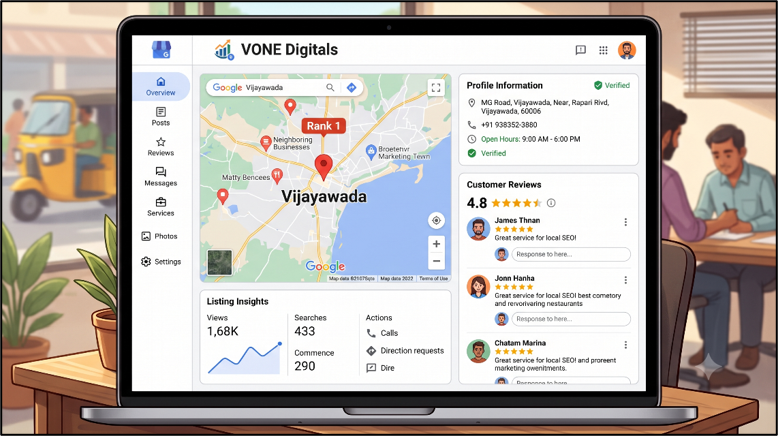 Google Business Profile optimization for better local search rankings.