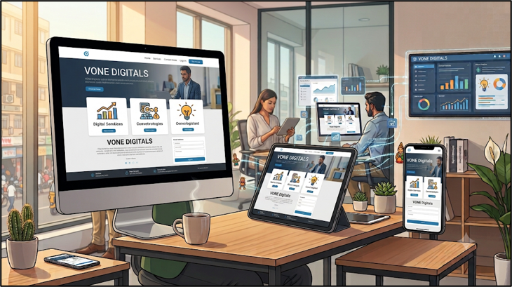 Responsive professional business website improving user experience across all devices.