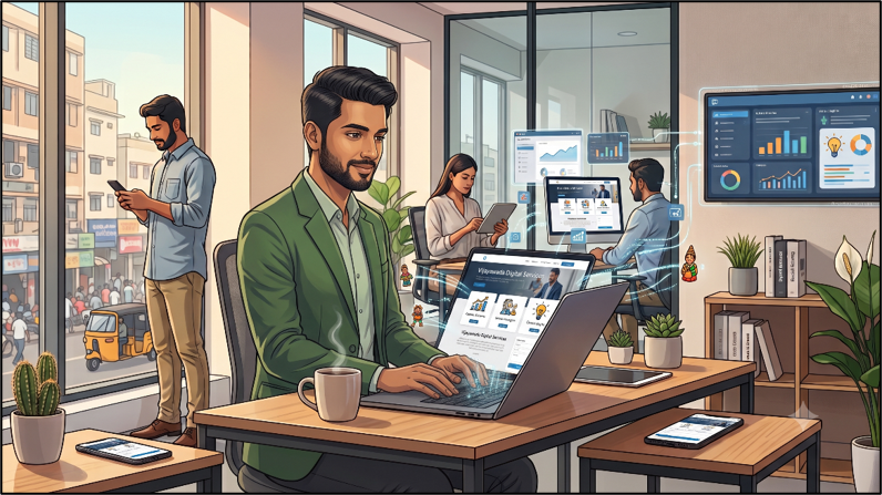 Professional business website attracting customers online in 2026.