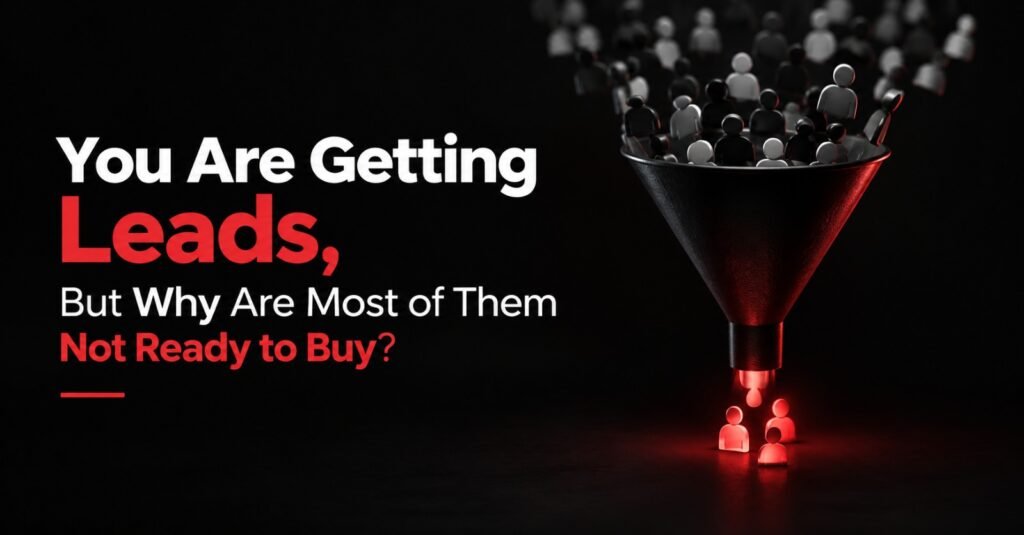 mage Alt Text: Marketing funnel showing many leads but only a few potential customers